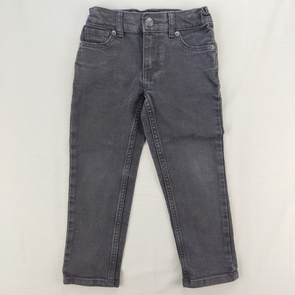 Levis Jeans Kids 4 Black 502 Regular Taper Adjustable Waist Denim Pants